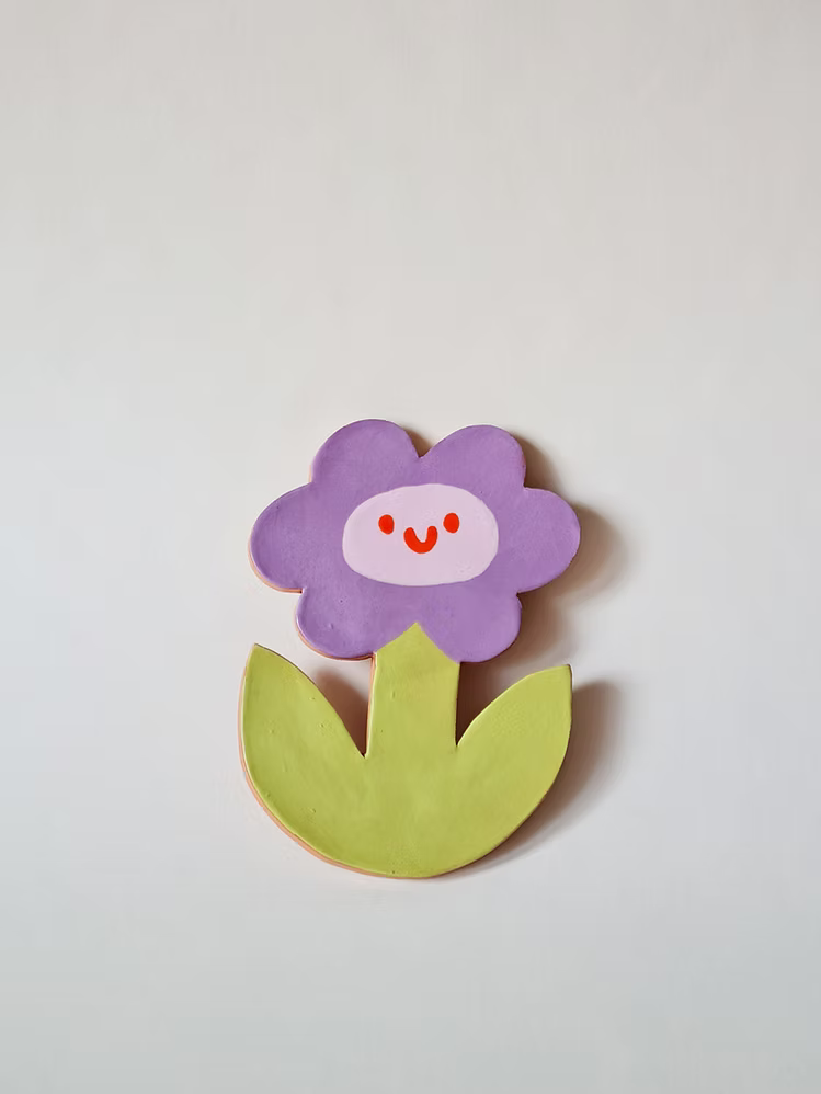 tulipan de ceramica para pared