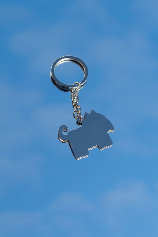 llavero perro con lazo