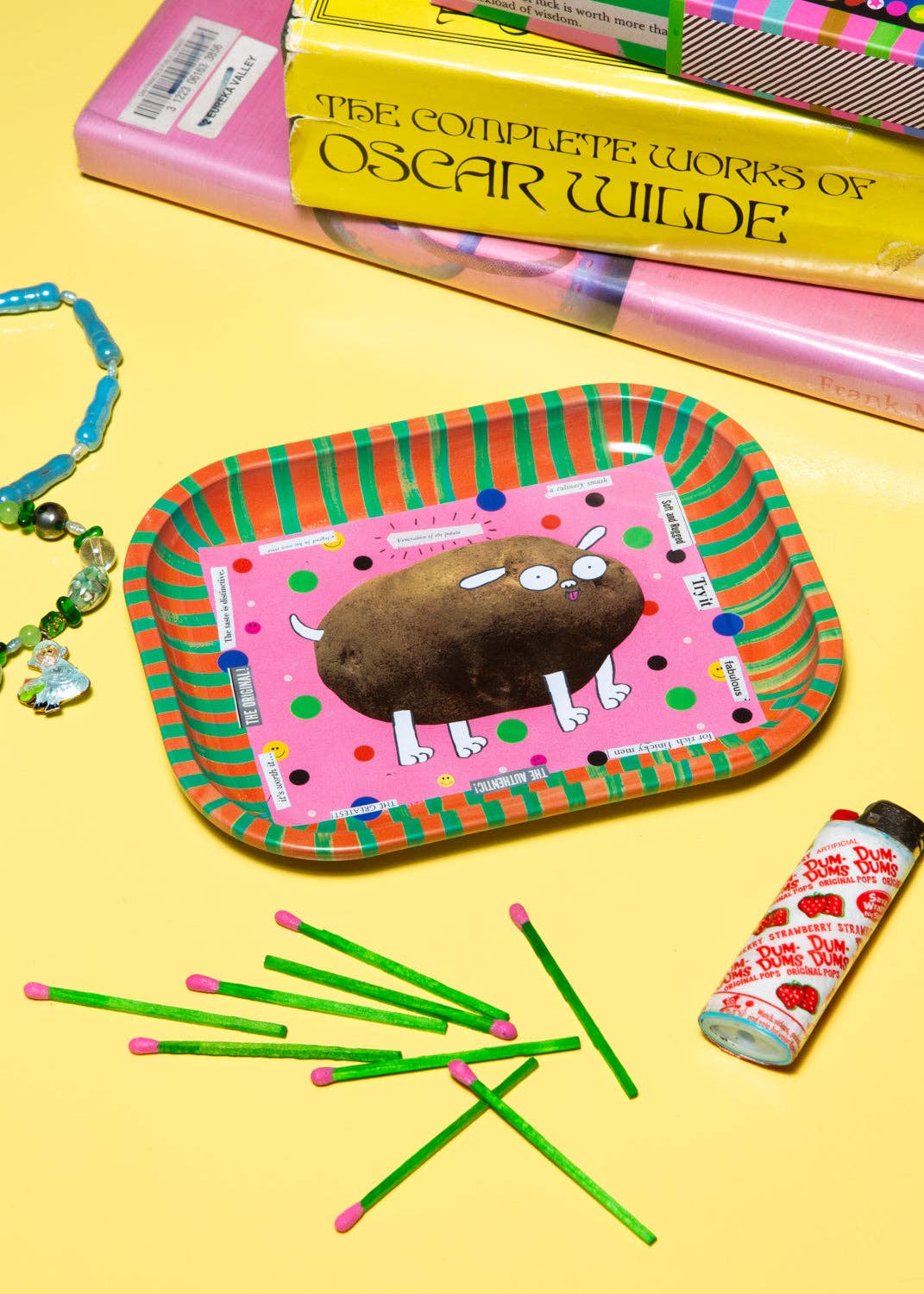 bandeja de metal para patatas