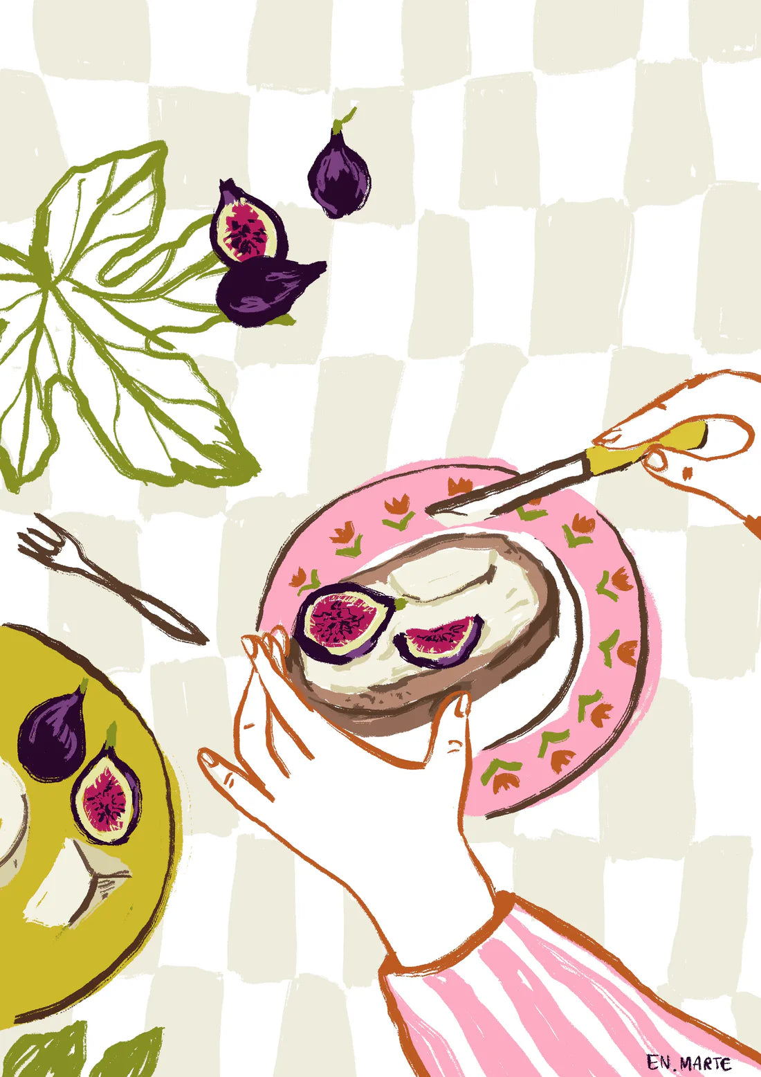 Impressió d'art Una noia al Park Güell