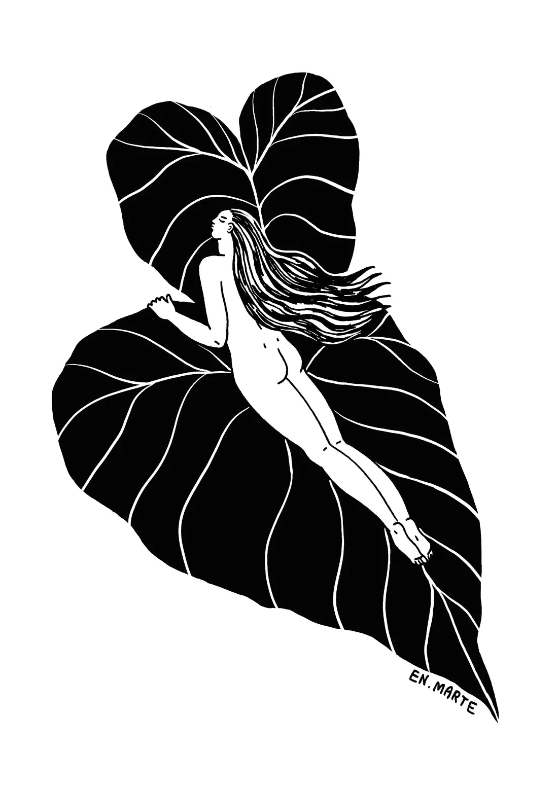 Impressió d'art Una noia al Park Güell