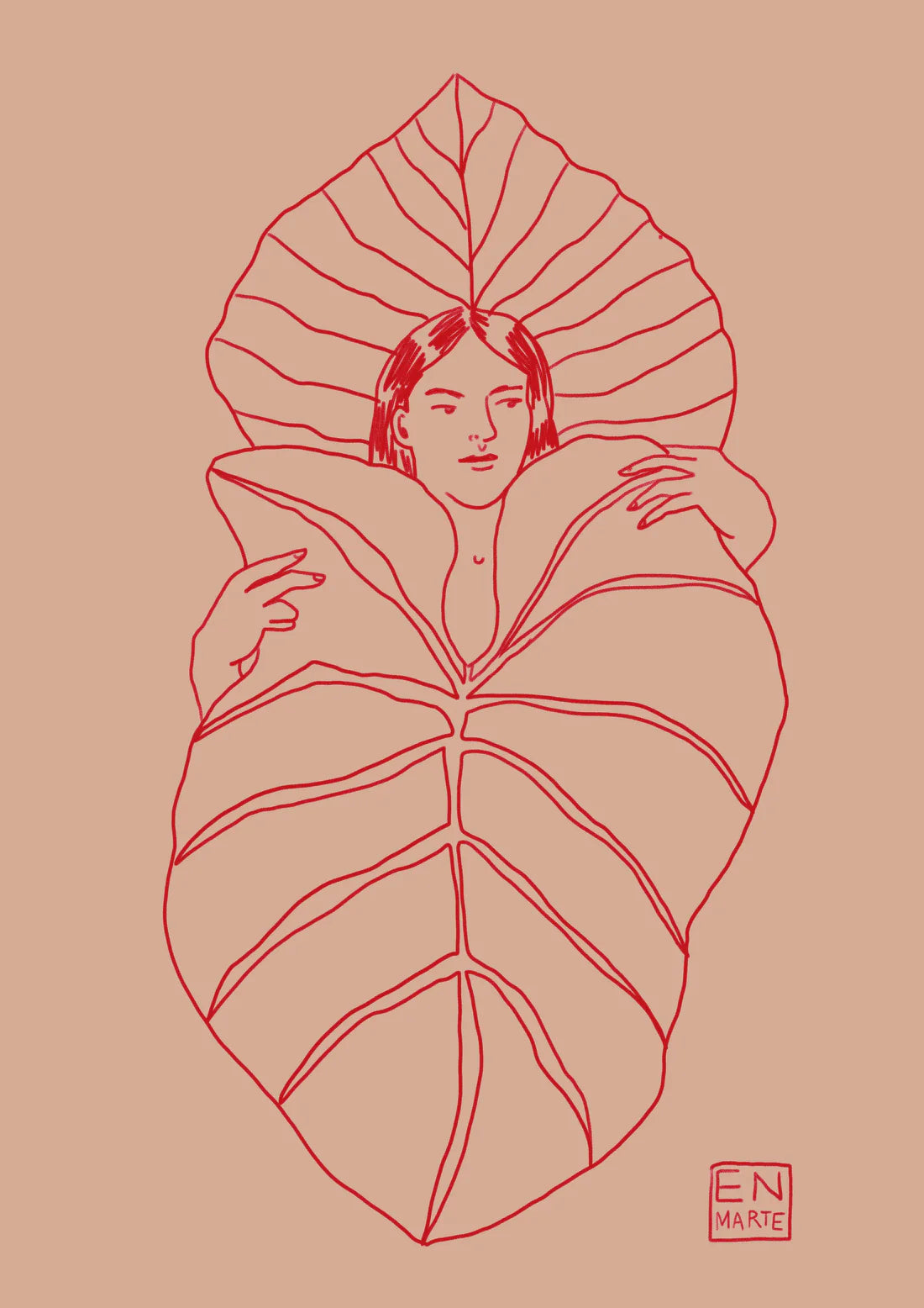 Impressió d'art Una noia al Park Güell