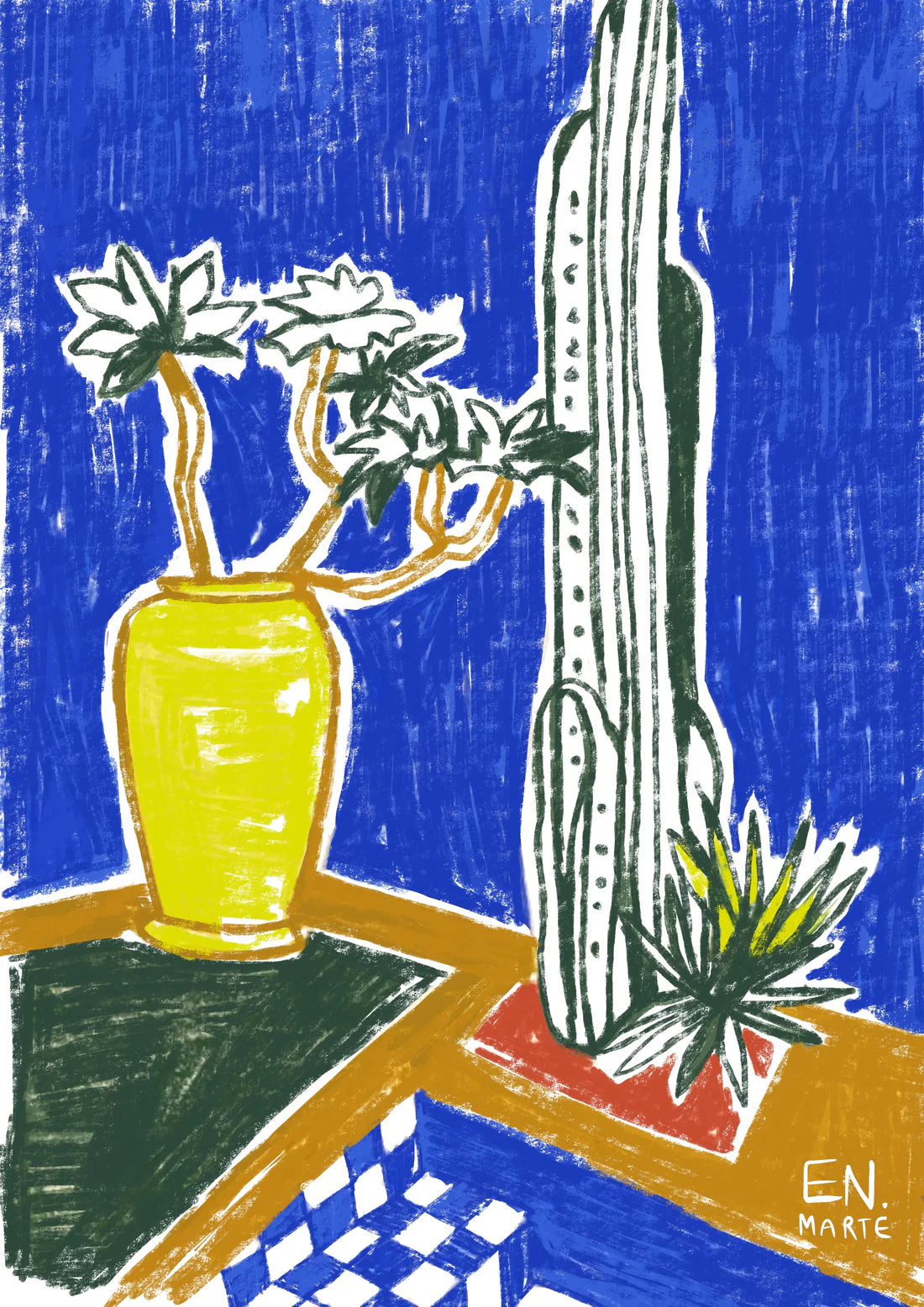 Impressió d'art Una noia al Park Güell