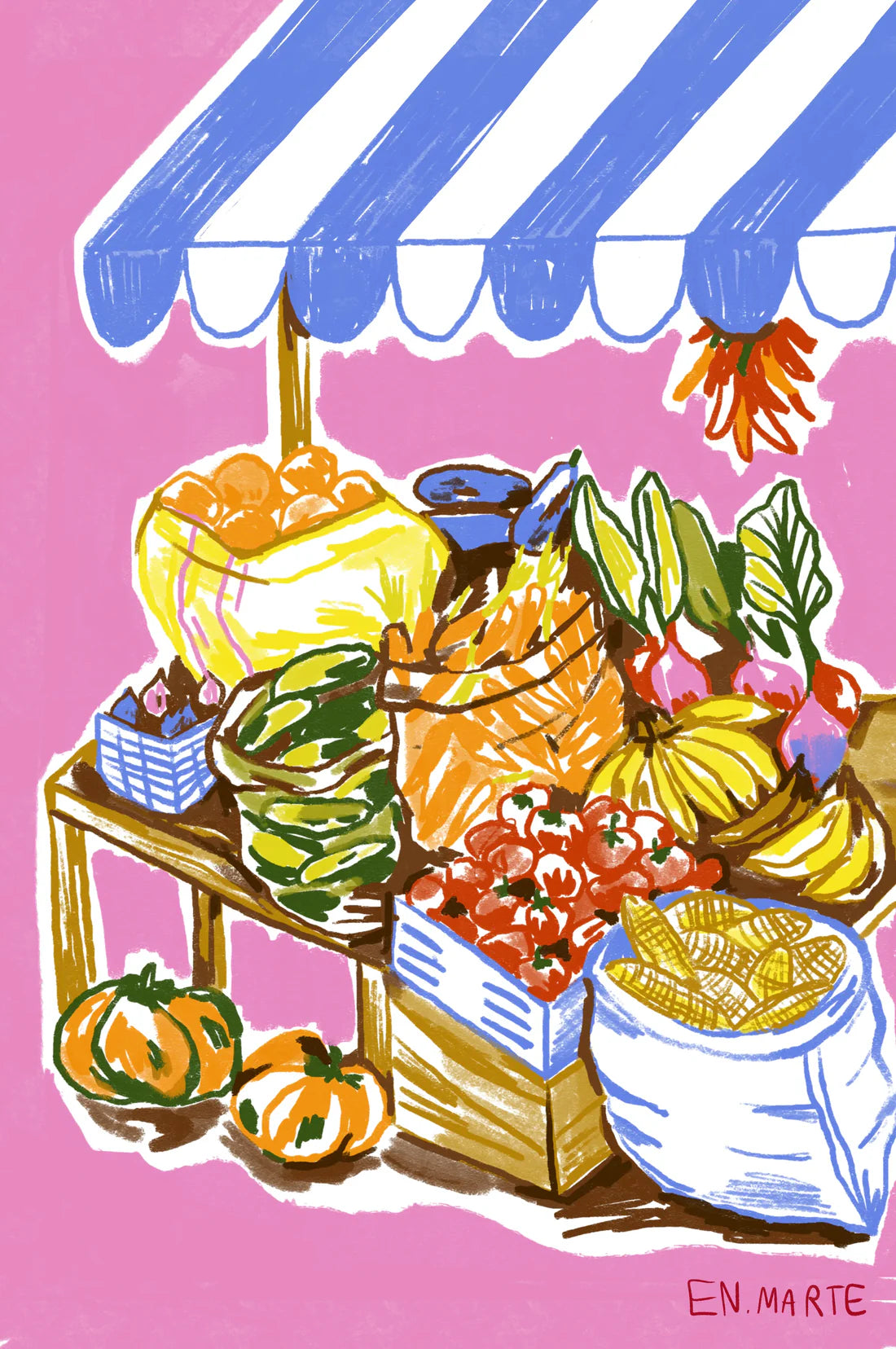 Impressió d'art Una noia al Park Güell