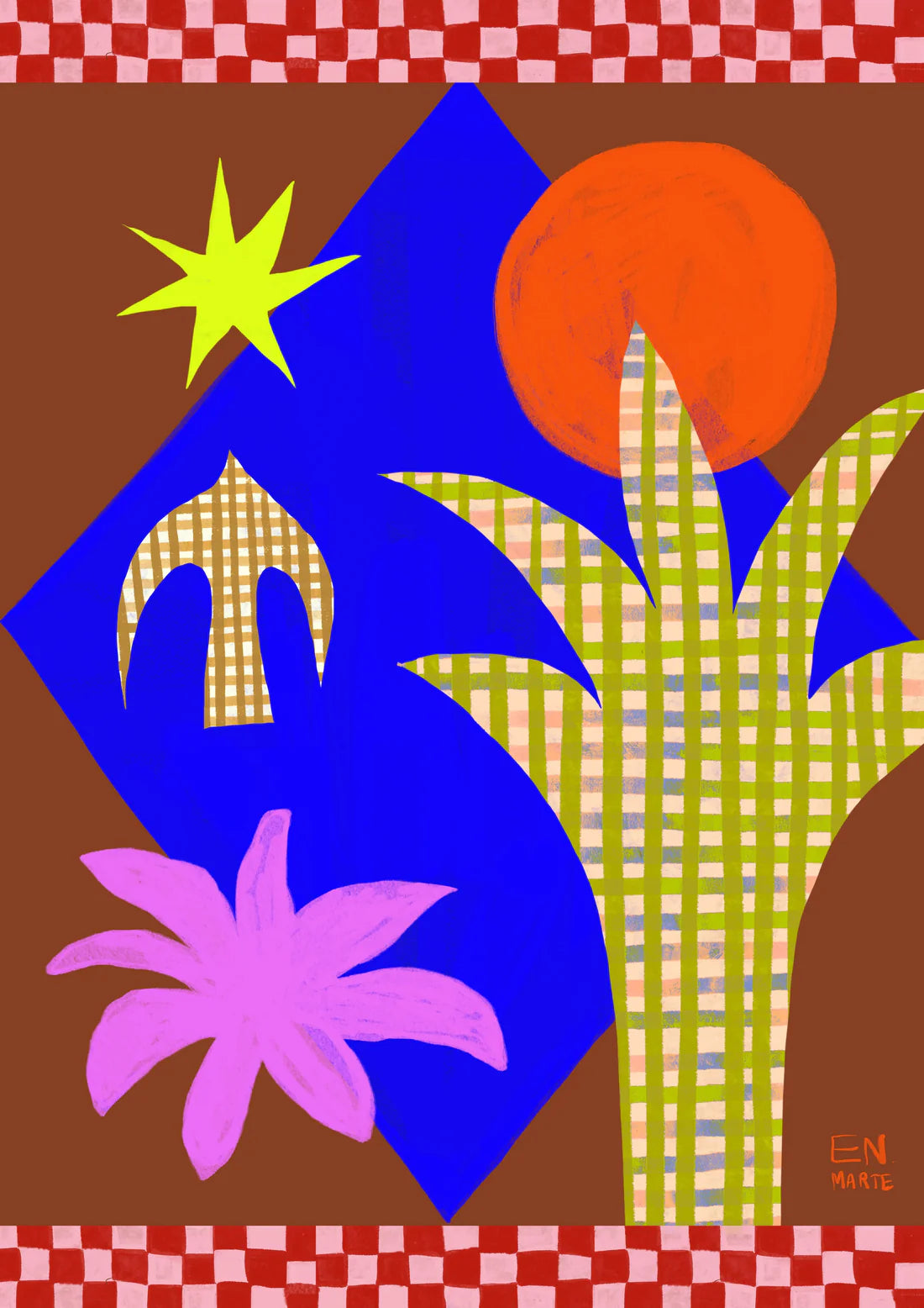 Impressió d'art Una noia al Park Güell