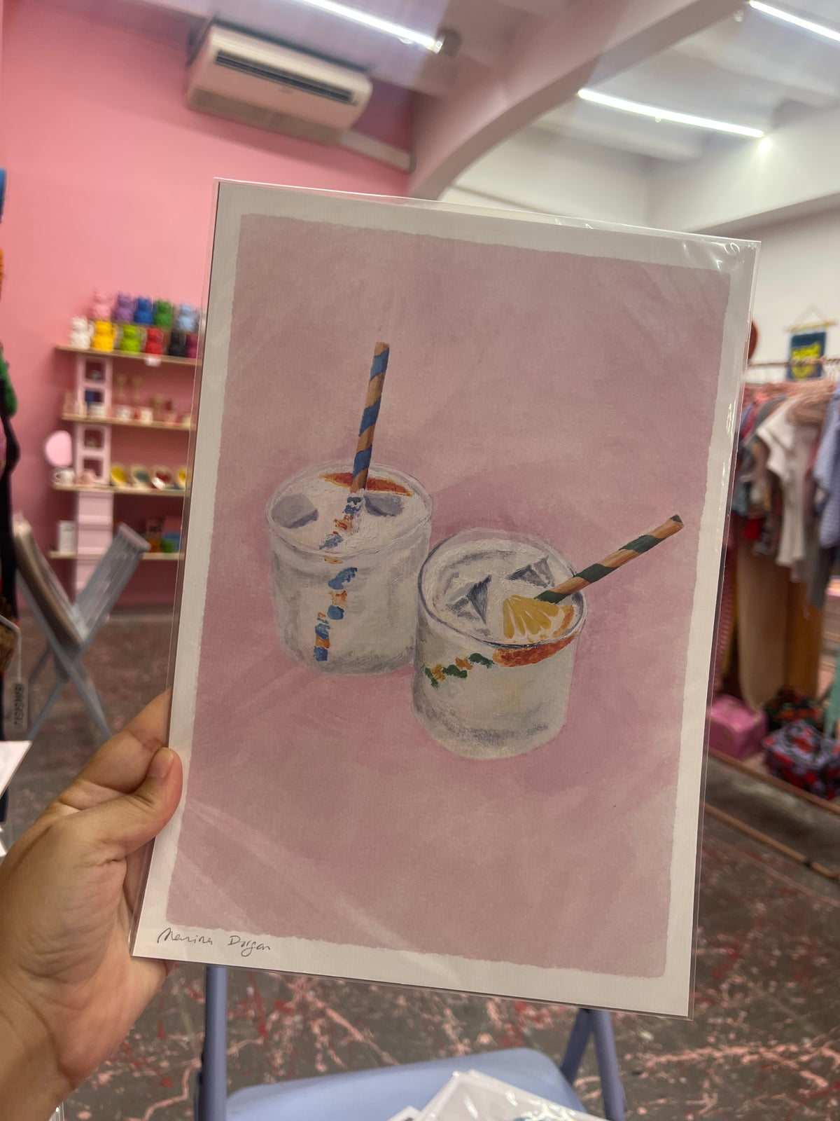 ilustracion 2 vasos
