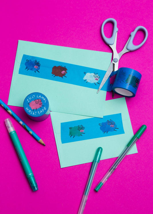gentle thrills - Cinta washi corderos tontos