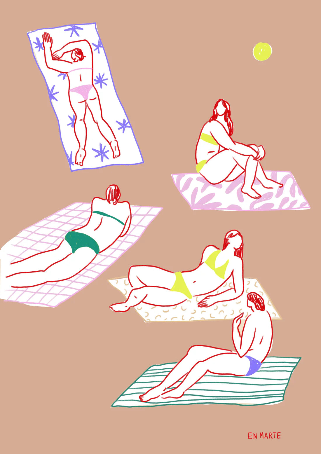 Impressió d'art Una noia al Park Güell