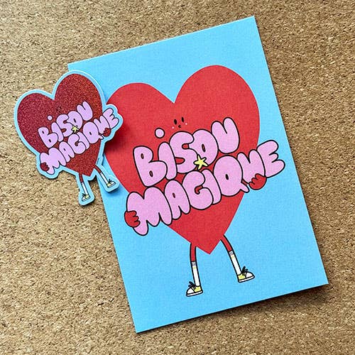 sticker Beso mágico