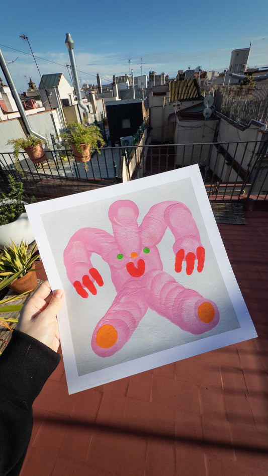 Impressió d'art Una noia al Park Güell