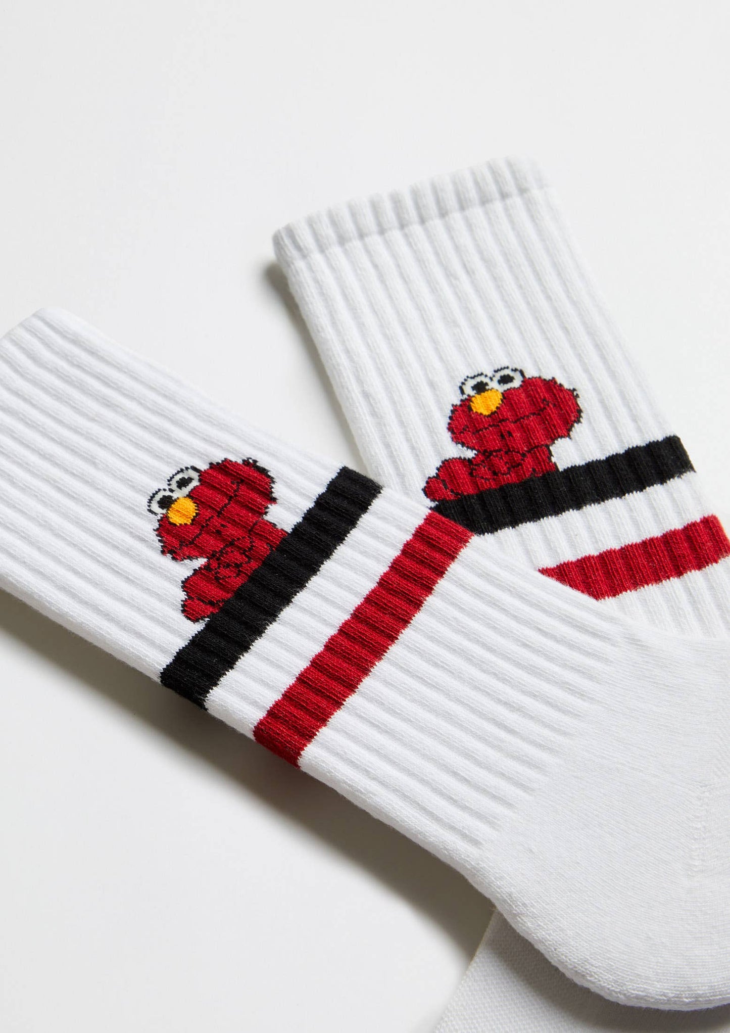 BESOCKS - BeSesameStreet Elmo Street - 100% Organic Cotton Socks