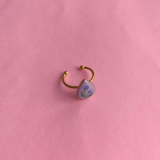 Anillo pintado gota violeta – CCHIO | Tienda de diseño Barcelona