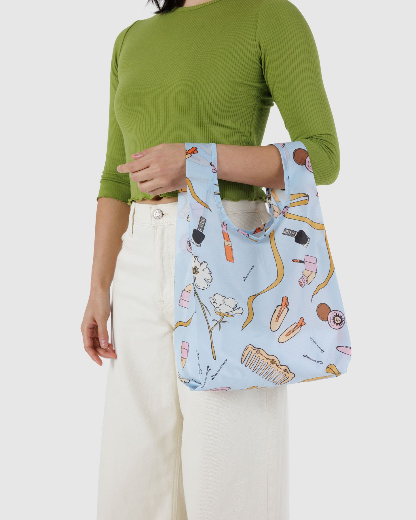 bolsa plegable azul baggu