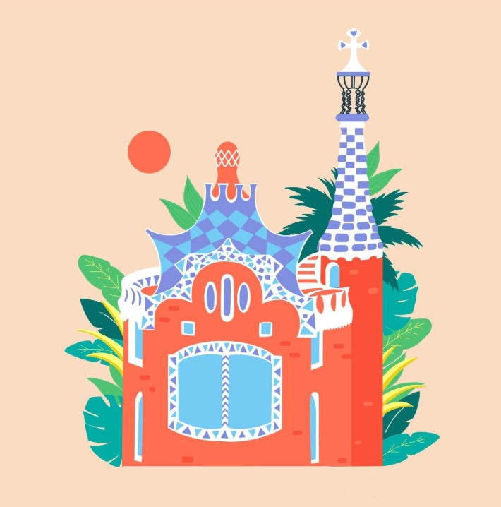 ilustracion park guell