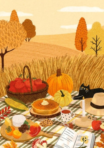 ilustracion autumn picnic
