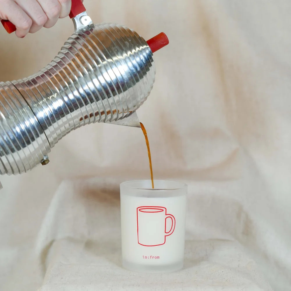 vela de taza (olor cafe)