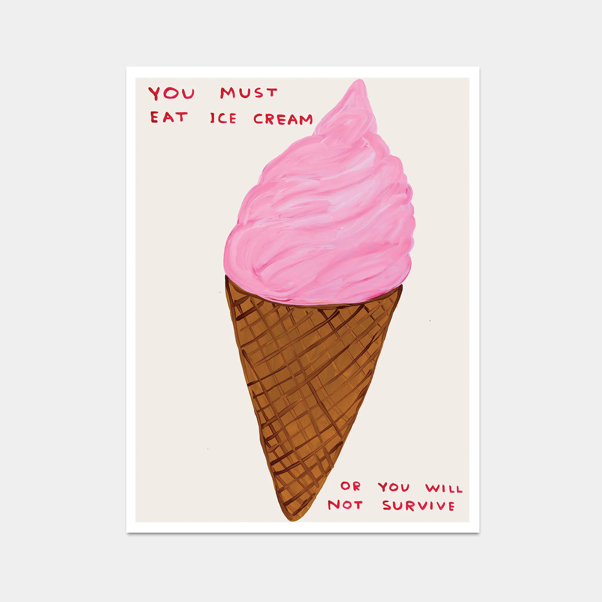 Ilustracion You Must Eat Ice Cream