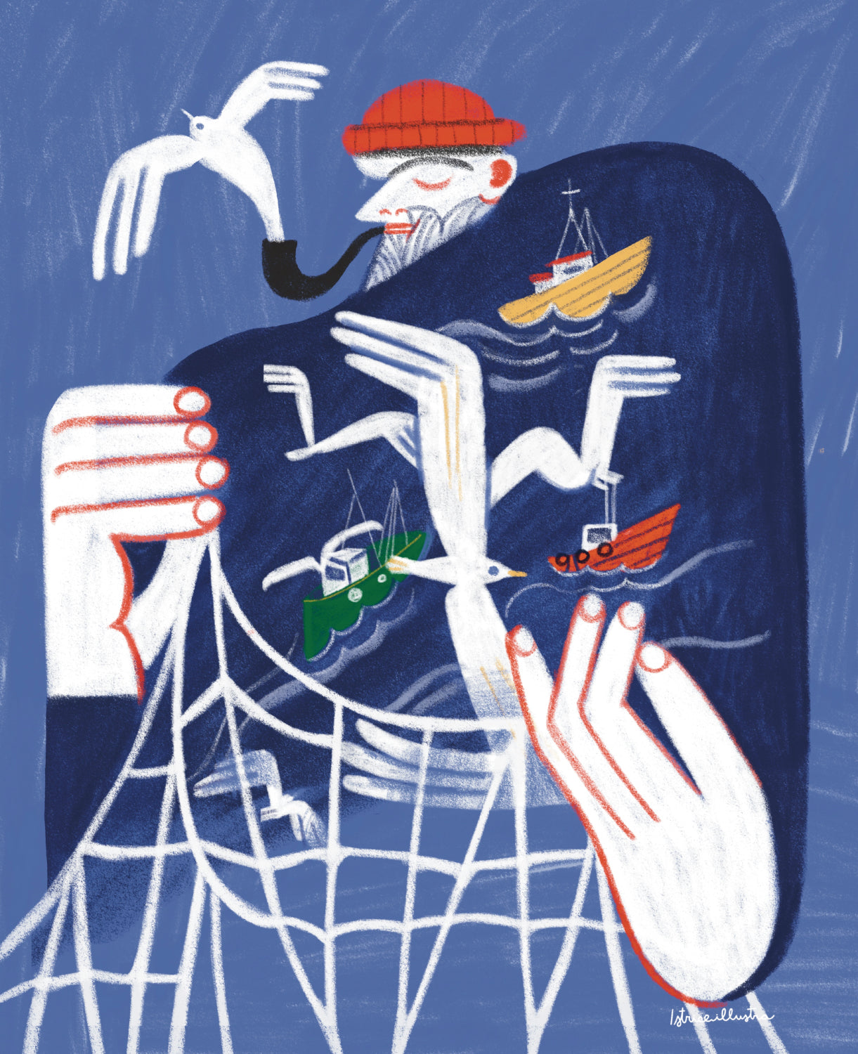 Critter – ilustración original de Istriceillustra | Leopardo Leopardi Barcelona
