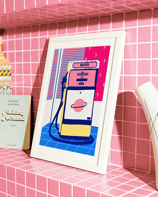 Impressió d'art Una noia al Park Güell