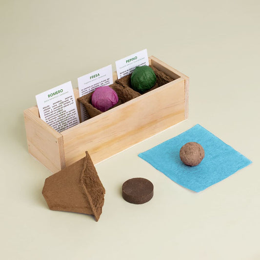 Kit Autocultivo Gin Tonic (Romero, fresa y pepino)