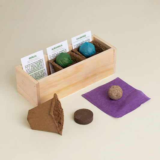 Kit Autocultivo Gourmet (perejil, albahaca y cilantro)