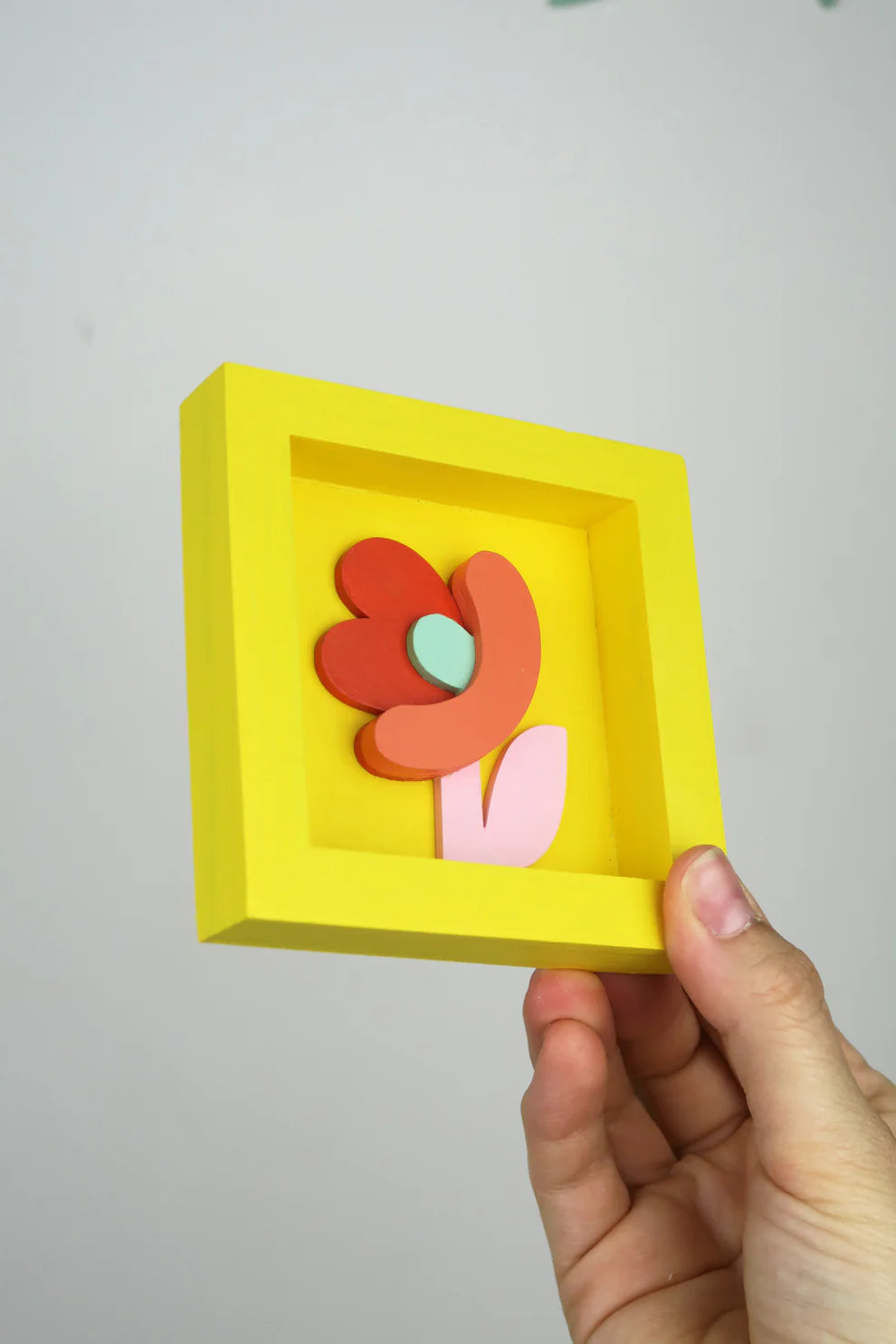 mini cuadro floral wild is the wind