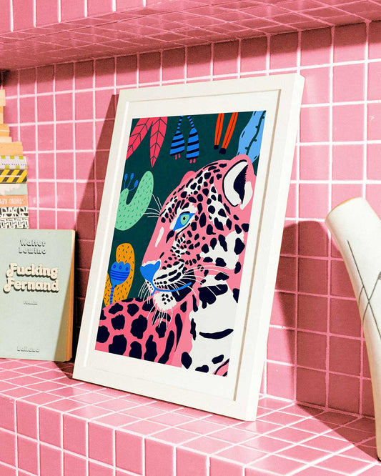 Impressió d'art Una noia al Park Güell