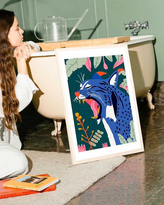 Impressió d'art Una noia al Park Güell