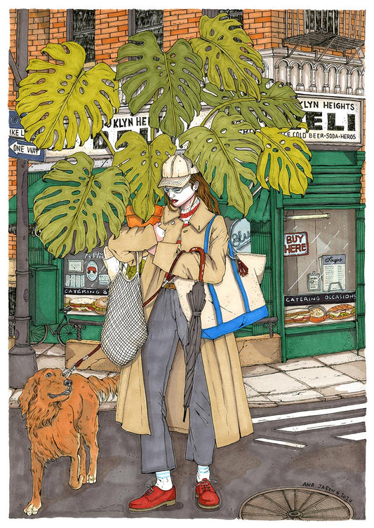 ilustración monstera