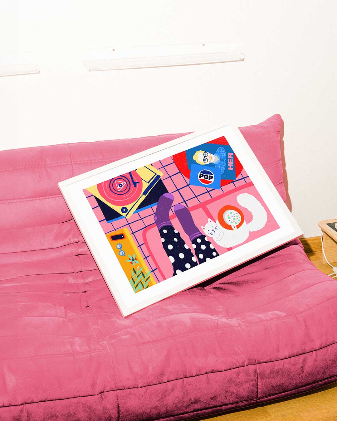 Impressió d'art Una noia al Park Güell