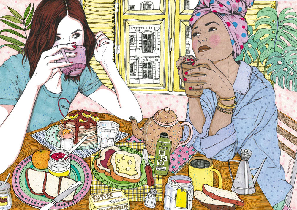 ilustración amigas