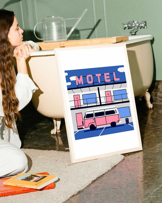 Impressió d'art Una noia al Park Güell