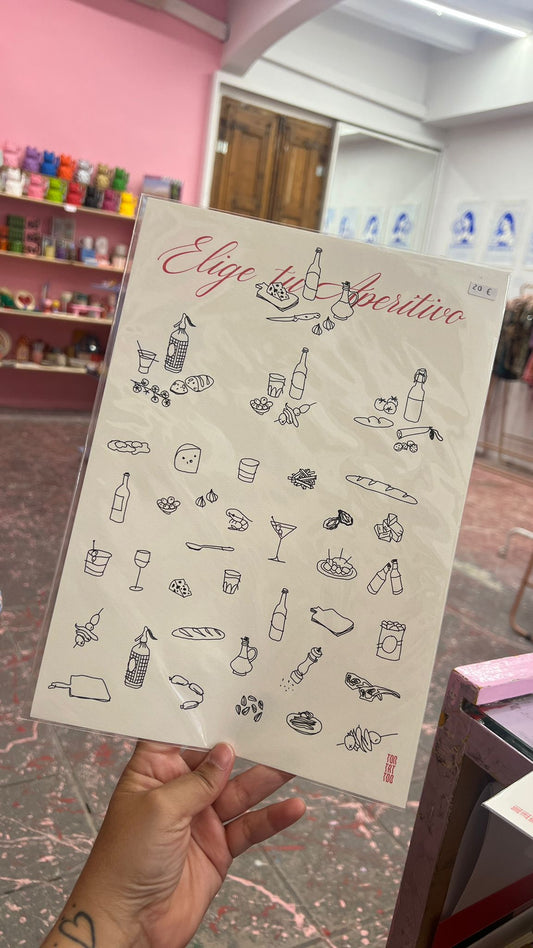 ilustracion elige tu aperitivo