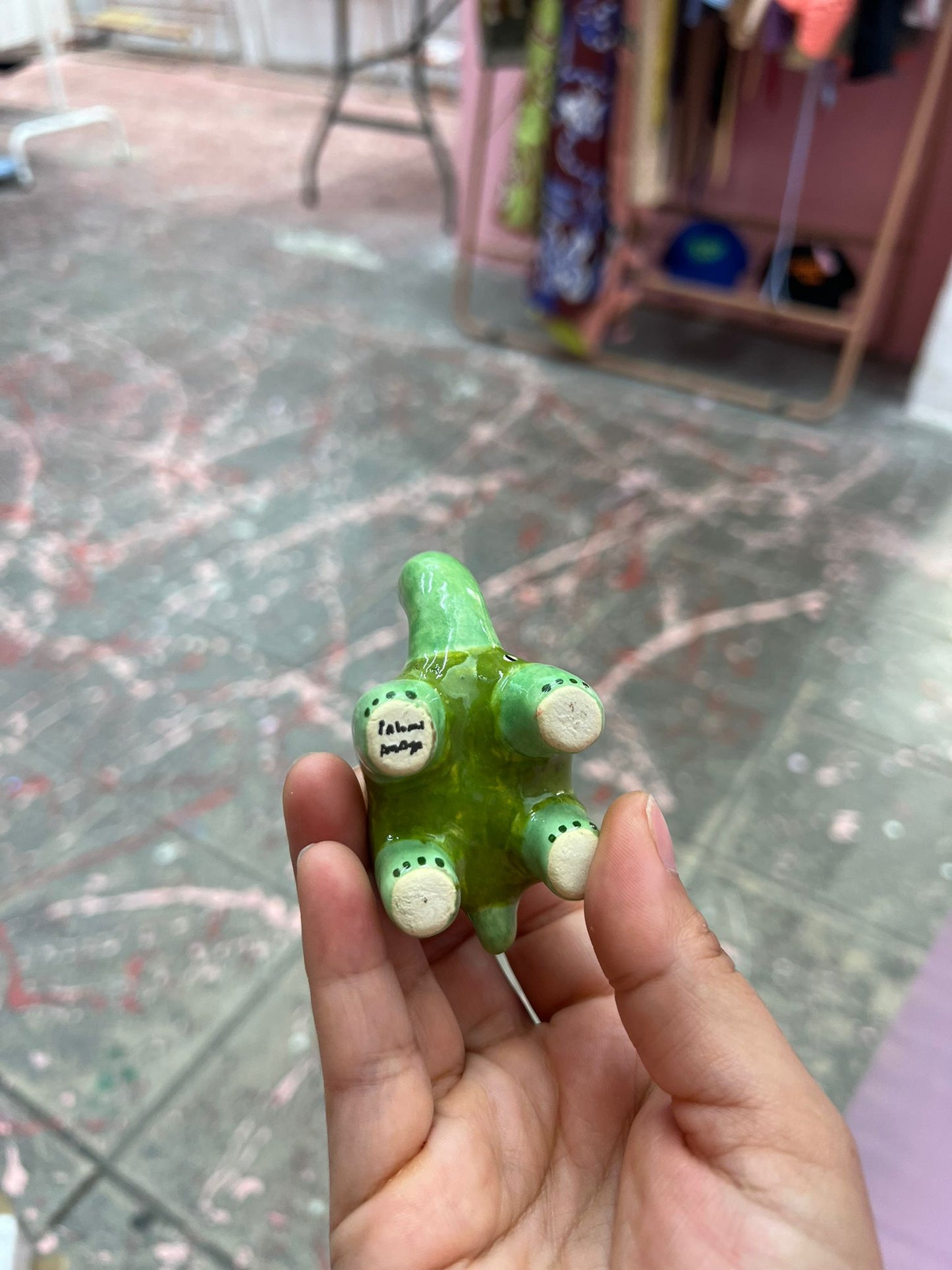 miniatura tortuga candelabro