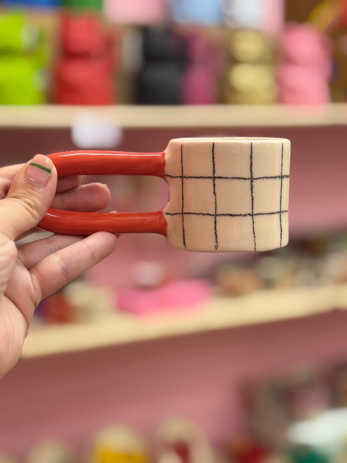 taza asa larga roja