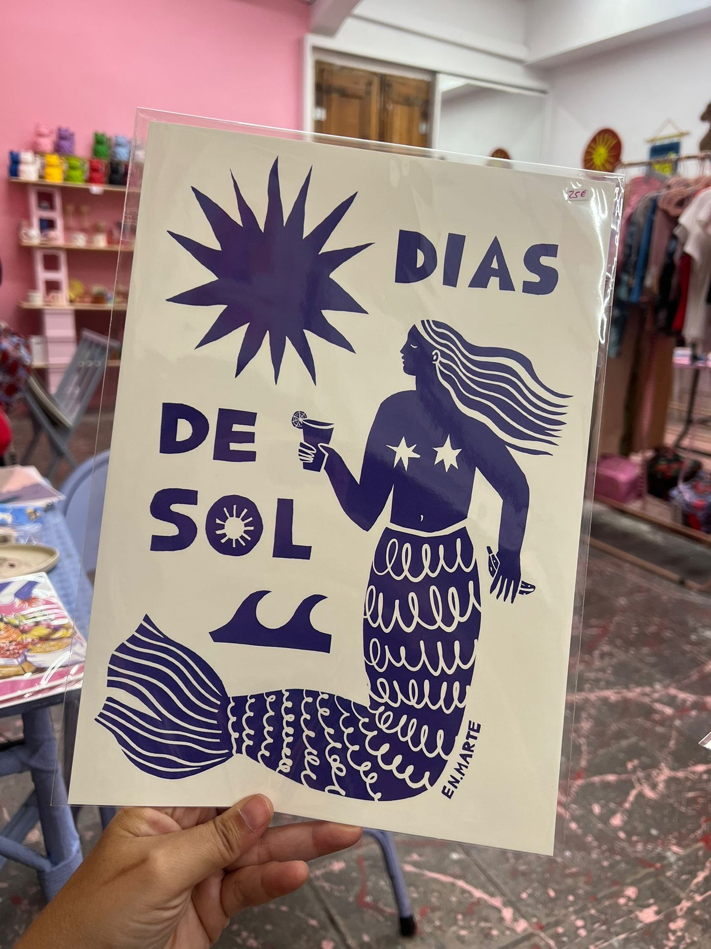 Impressió d'art Una noia al Park Güell