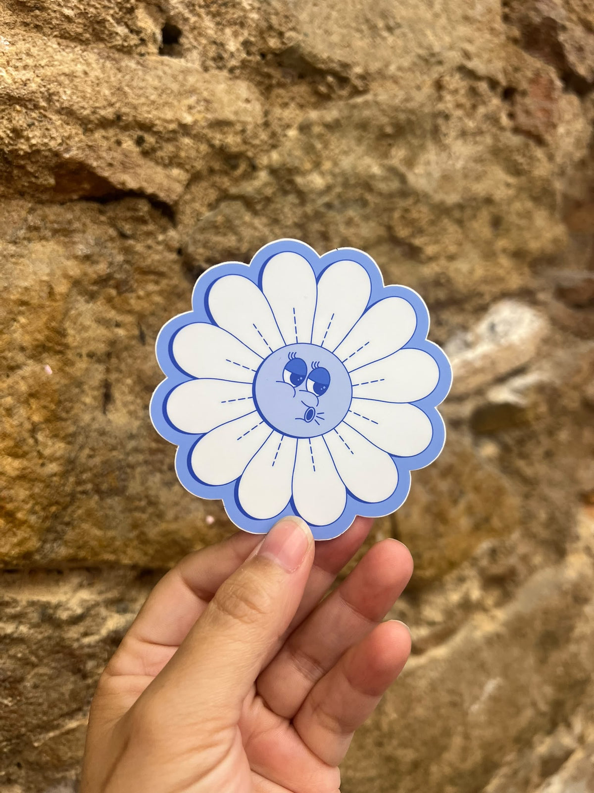 sticker blower blowing
