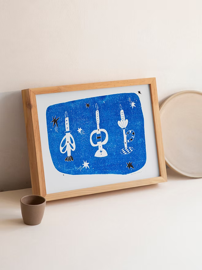 ilustracion candle holder a4