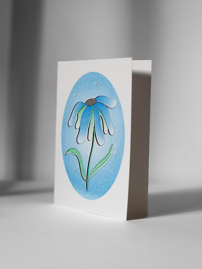 tarjeta dreamy flower