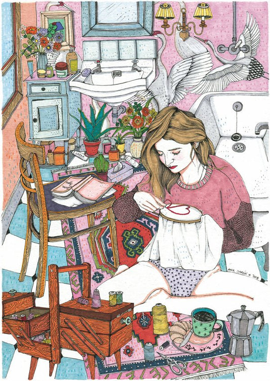 ilustración bordado