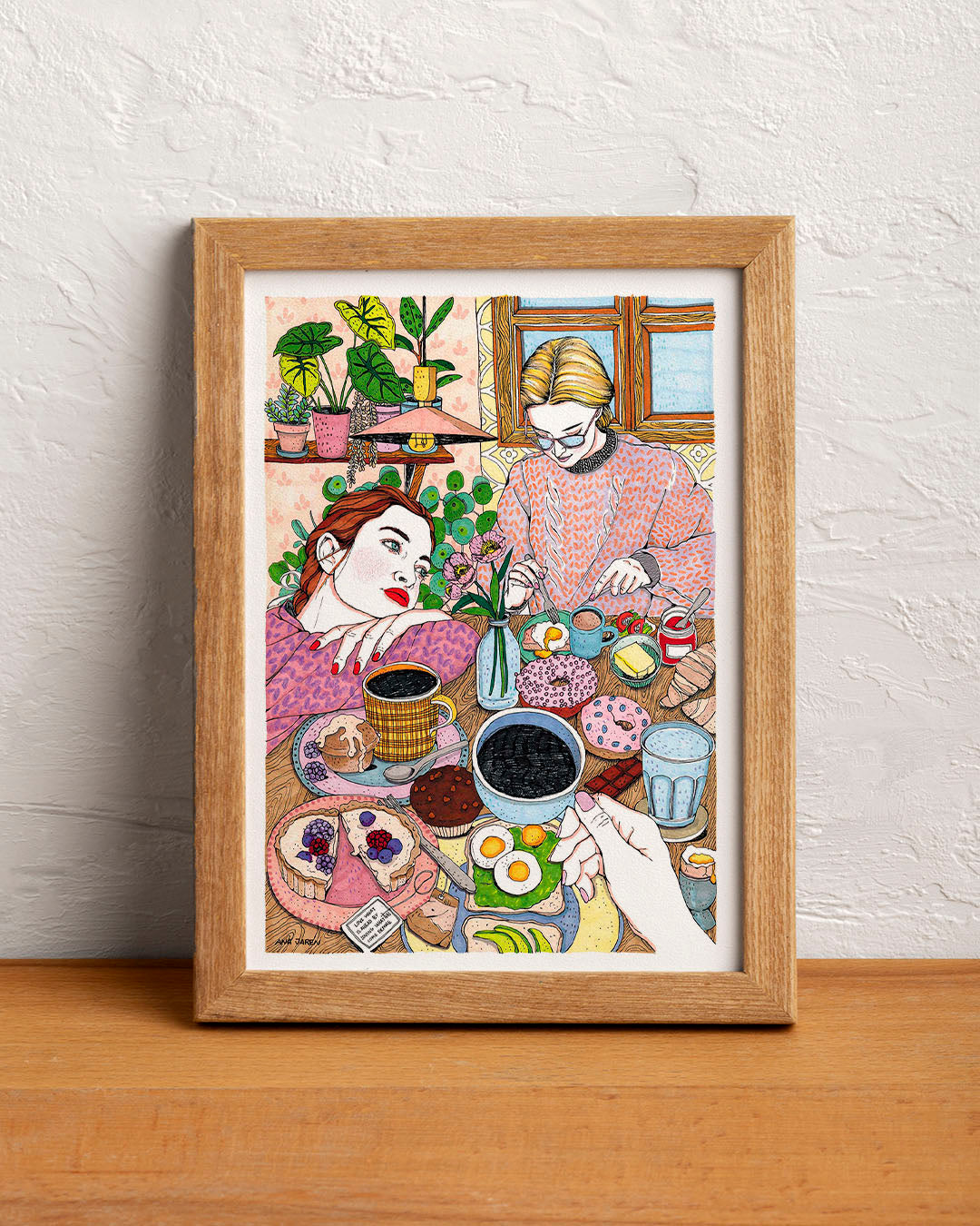 ilustración chica soñando