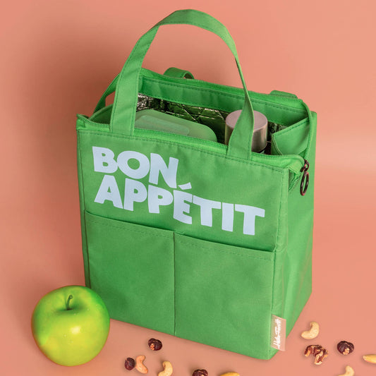 bolsa térmica para almuerzo verde