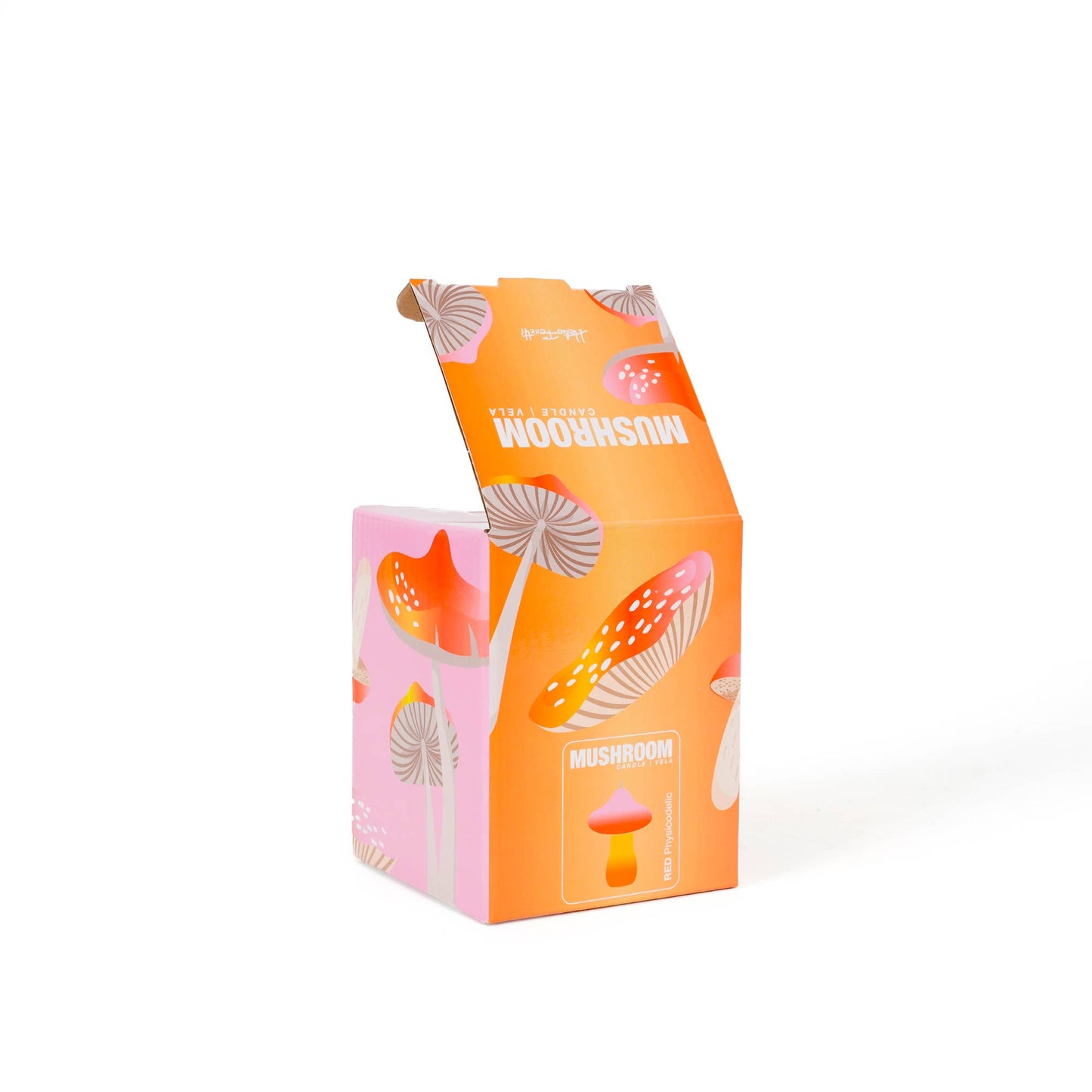 vela de hongo pequeña naranja