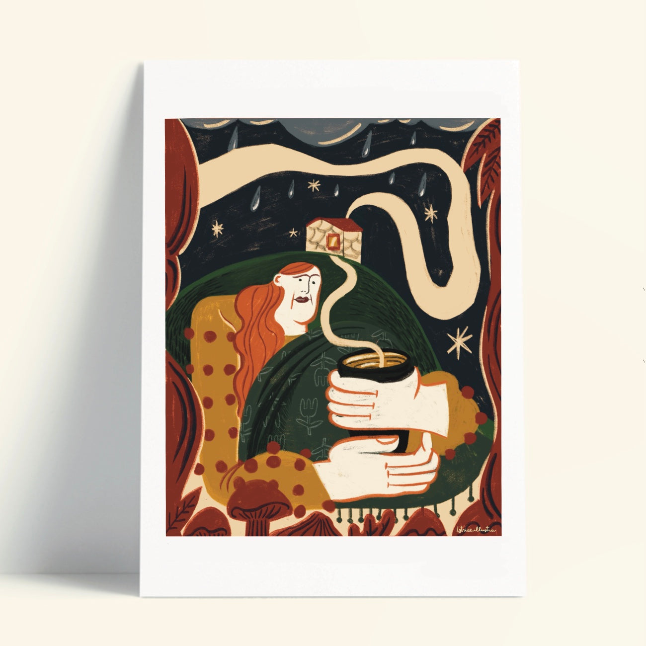night and day illustration