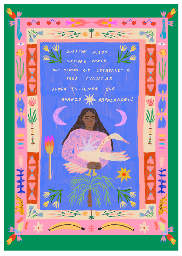 Impressió d'art Querido Miedo