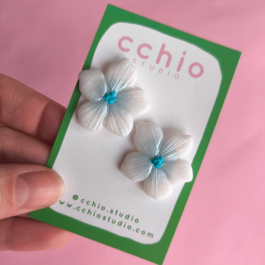 Pendientes flor hawai