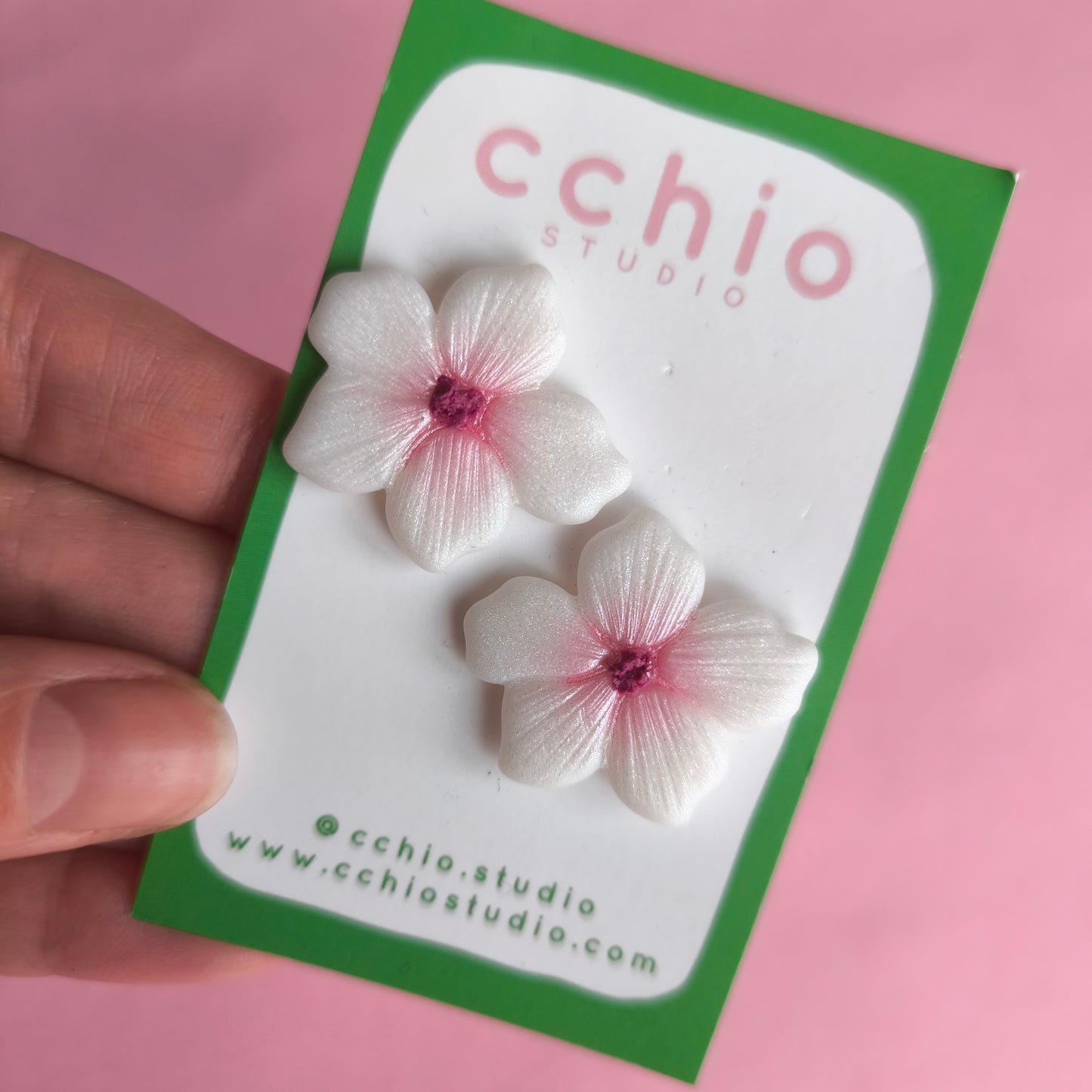 Pendientes flor hawai