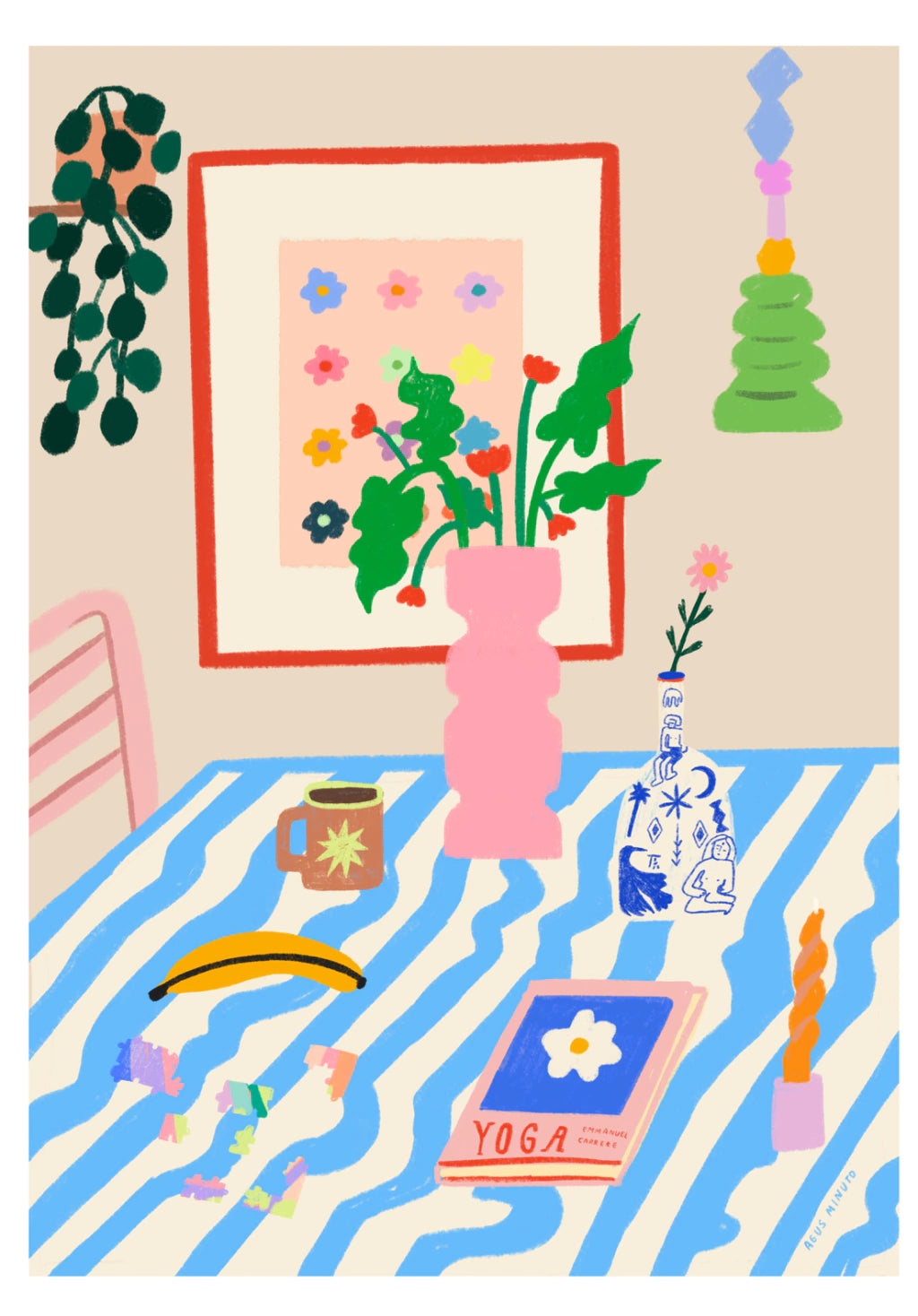 ilustración yoga