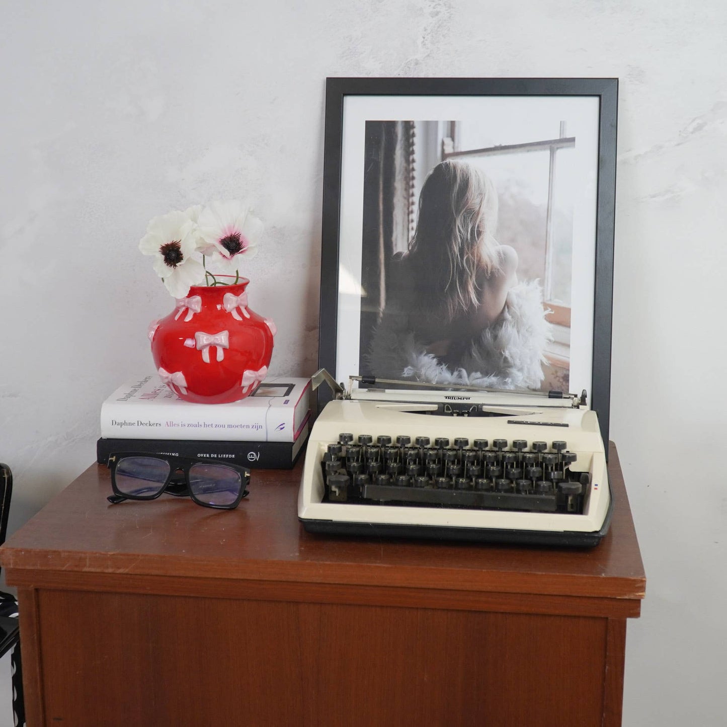 jarron lazos rojo peque