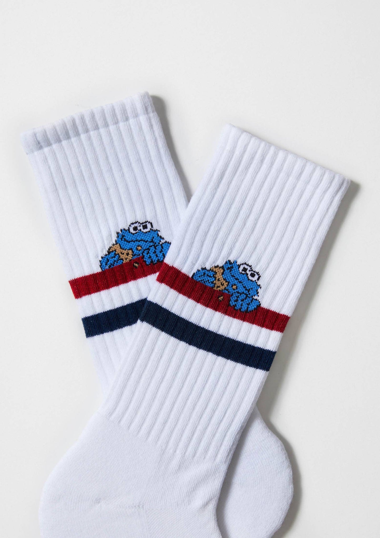 BESOCKS - BeSesameStreet Cookie Monster Street - 100% Organic Cotton